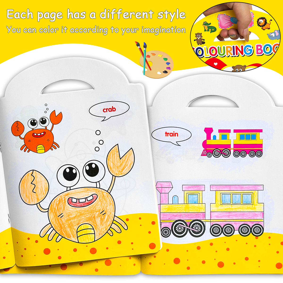 Creative Learning Tools, Choose from Education Coloring Books, to Stimulate Childrens Imagination and Hands On Ability