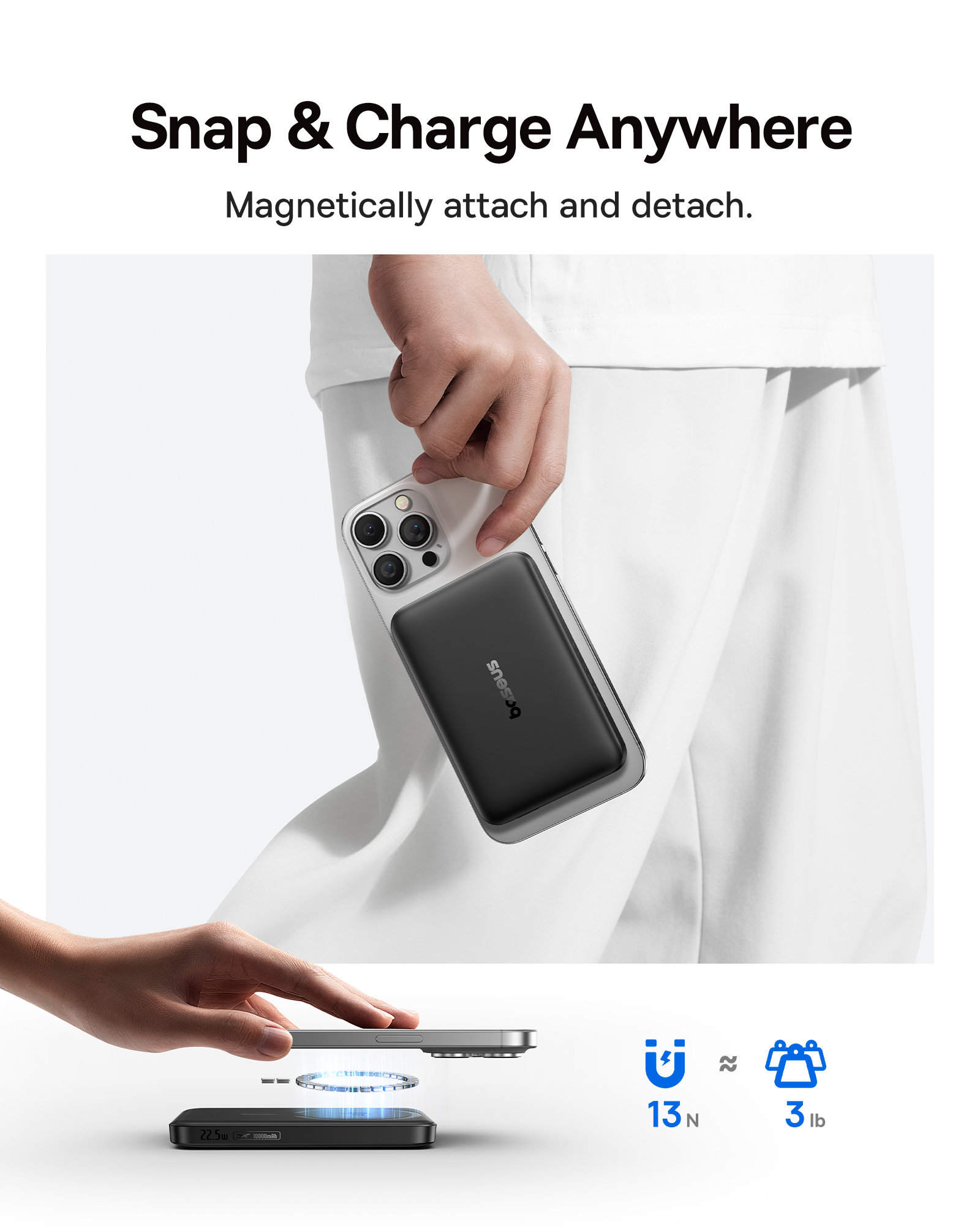 Baseus Magnetic Power Bank with Wireless & Fast Charging