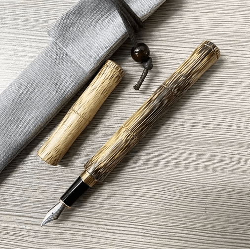 BambooCraft Wood Fountain Pen – Elegant Bamboo Fountain Pen with 0.5mm Fine Nib