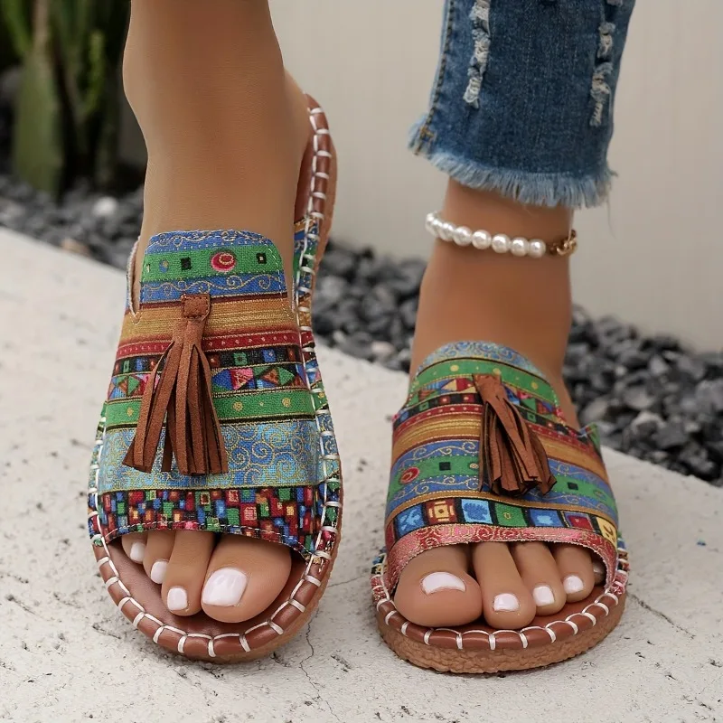Summer Fashion Womens Casual Beach Luxury Sandals, Comfortable Open Toe Outdoor Flat Shoes