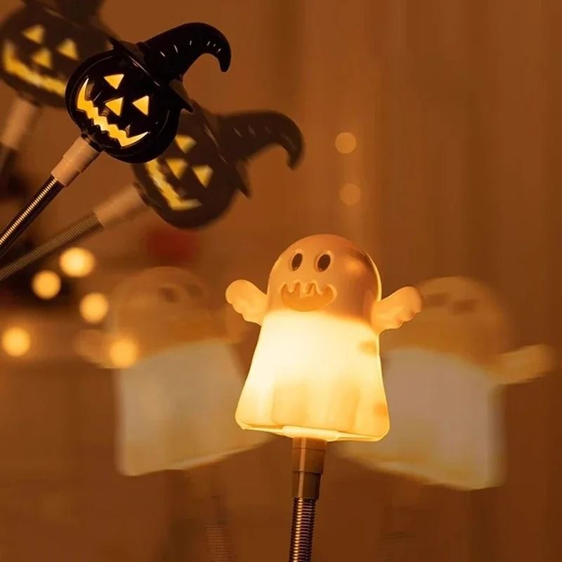 Halloween Pumpkin LED Hand Shaker Flashlight