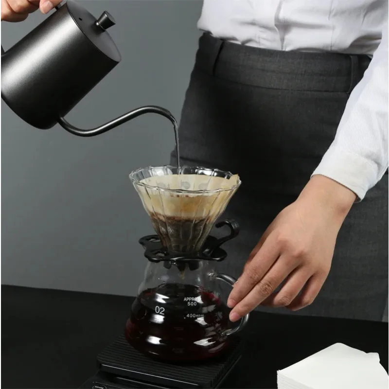 Coffee Filter Paper V-Shaped Wood Pulp Cone Filter, Natural Drip Coffee Paper Filters for Pour Over, Eco-Friendly