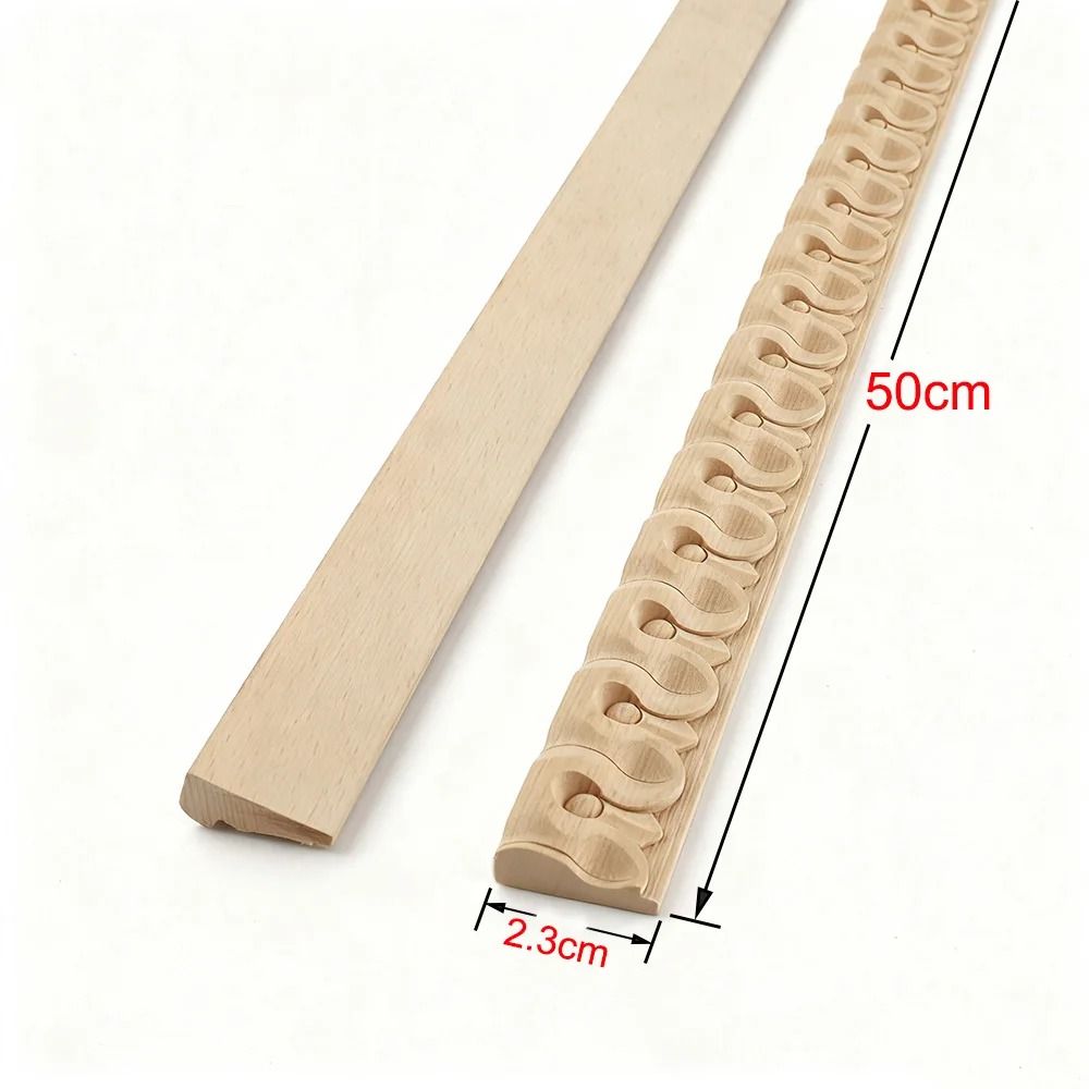Exquisite Wood Carved Applique Decorative Furniture Trim Onlay