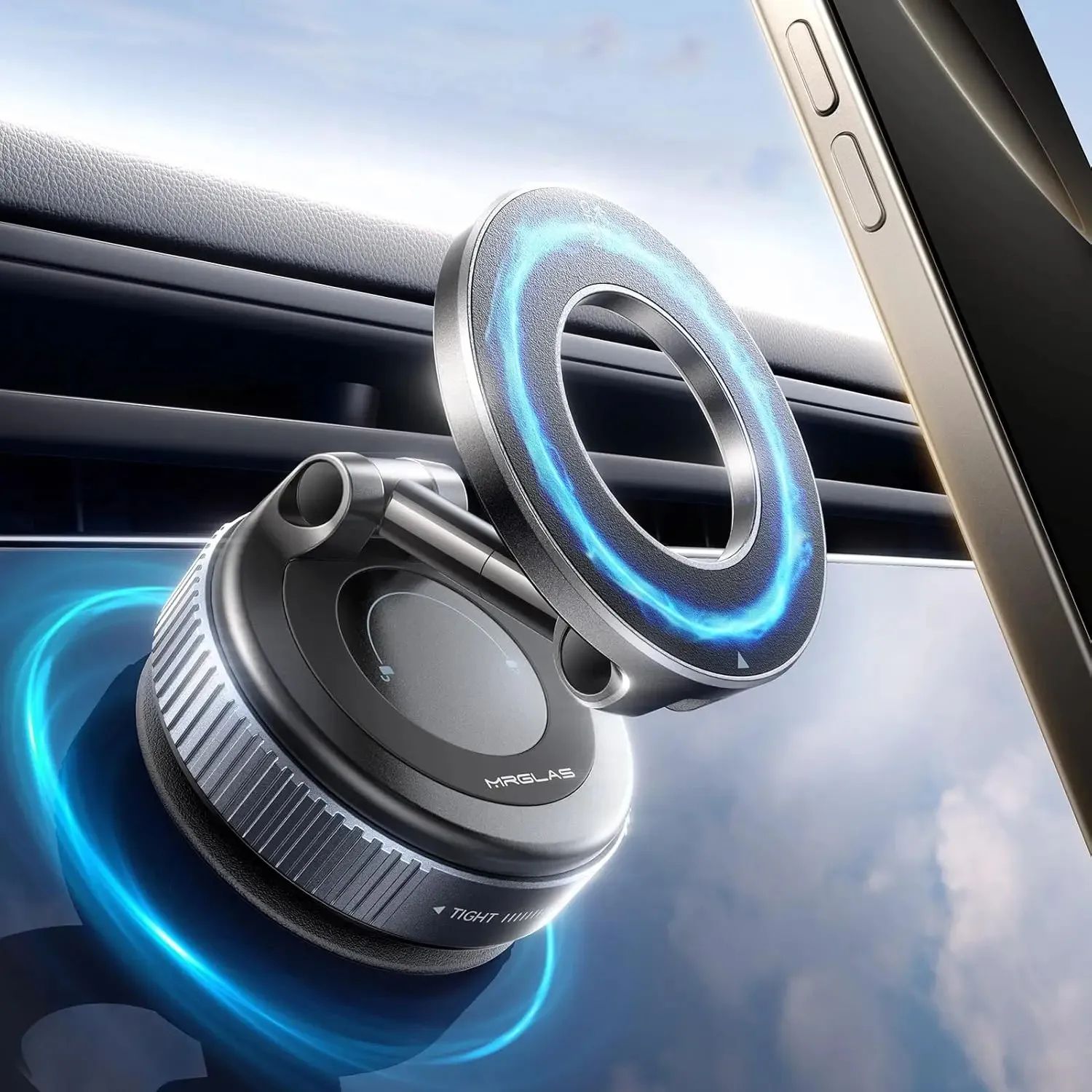 MagGrip Pro 360 Magnetic Phone Holder with Vacuum Suction Mount