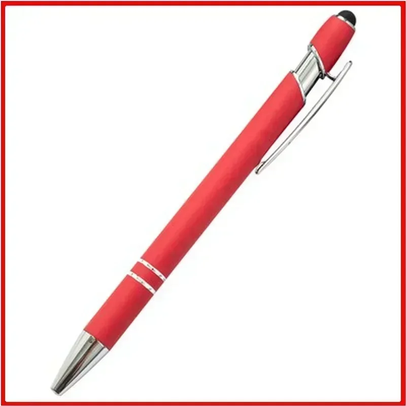 Customized Logo Ballpoint Pen, Personalized Stylus Touch Pen, Engrave Text Metal Pen, Office, School Stationery Supplies