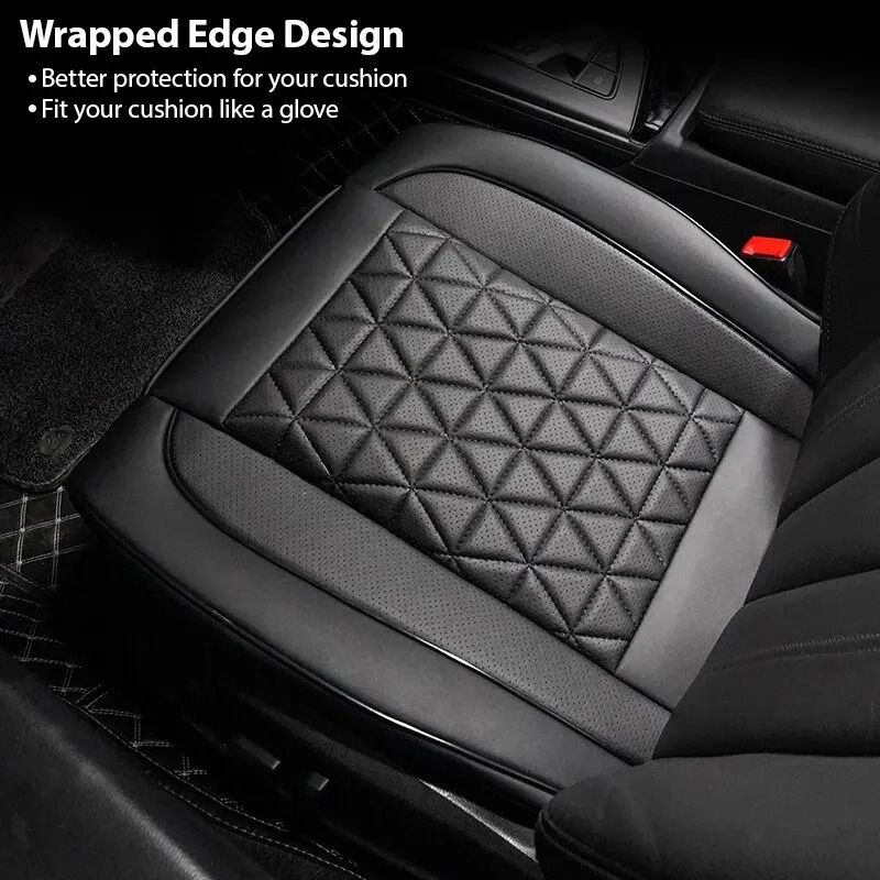 Universal PU Leather Front Car Seat Cover Cushion for Auto Interior Protection and Comfort