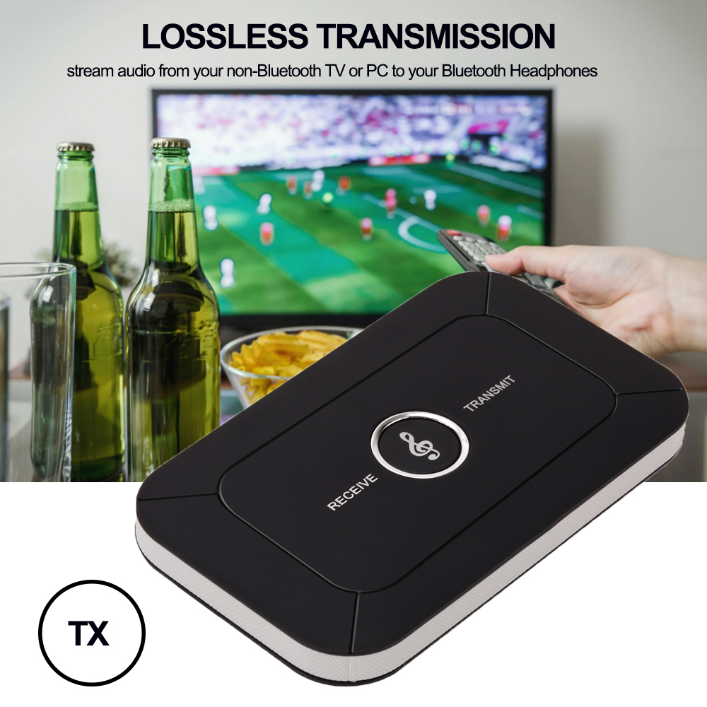 Stereo Bluetooth Audio Transmitter Receiver Jack AUX Wireless Adapter for Car PC TV Music Headphone Speaker