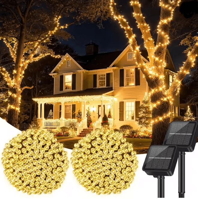 GlowCharm Solar Fairy String Lights for Garden and Holiday Decor