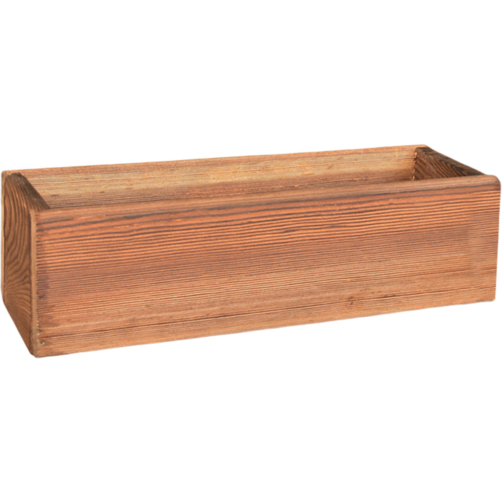 Rustic Wooden Planter Box for Succulents Decorative Outdoor Flower Pot