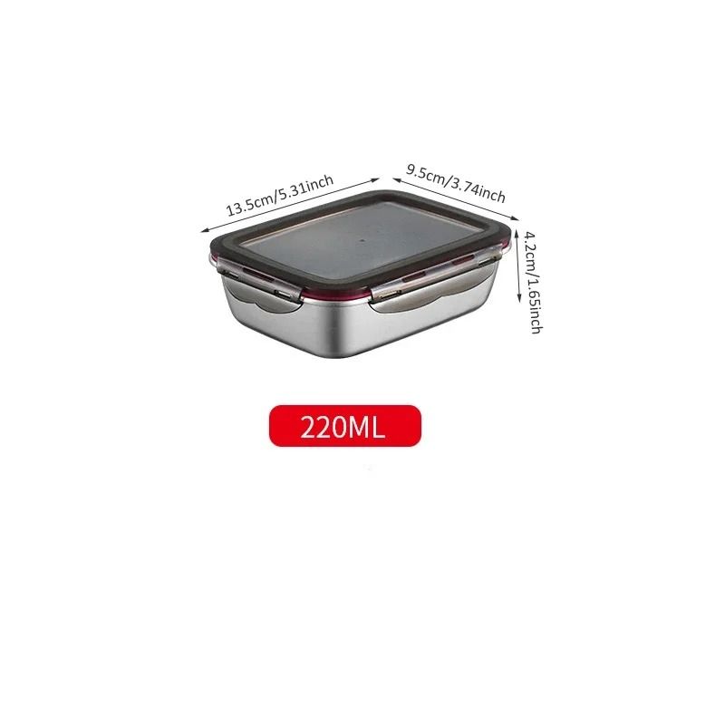 304 Stainless Steel Bento Box Leakproof Food Storage Container Portable Lunch Box