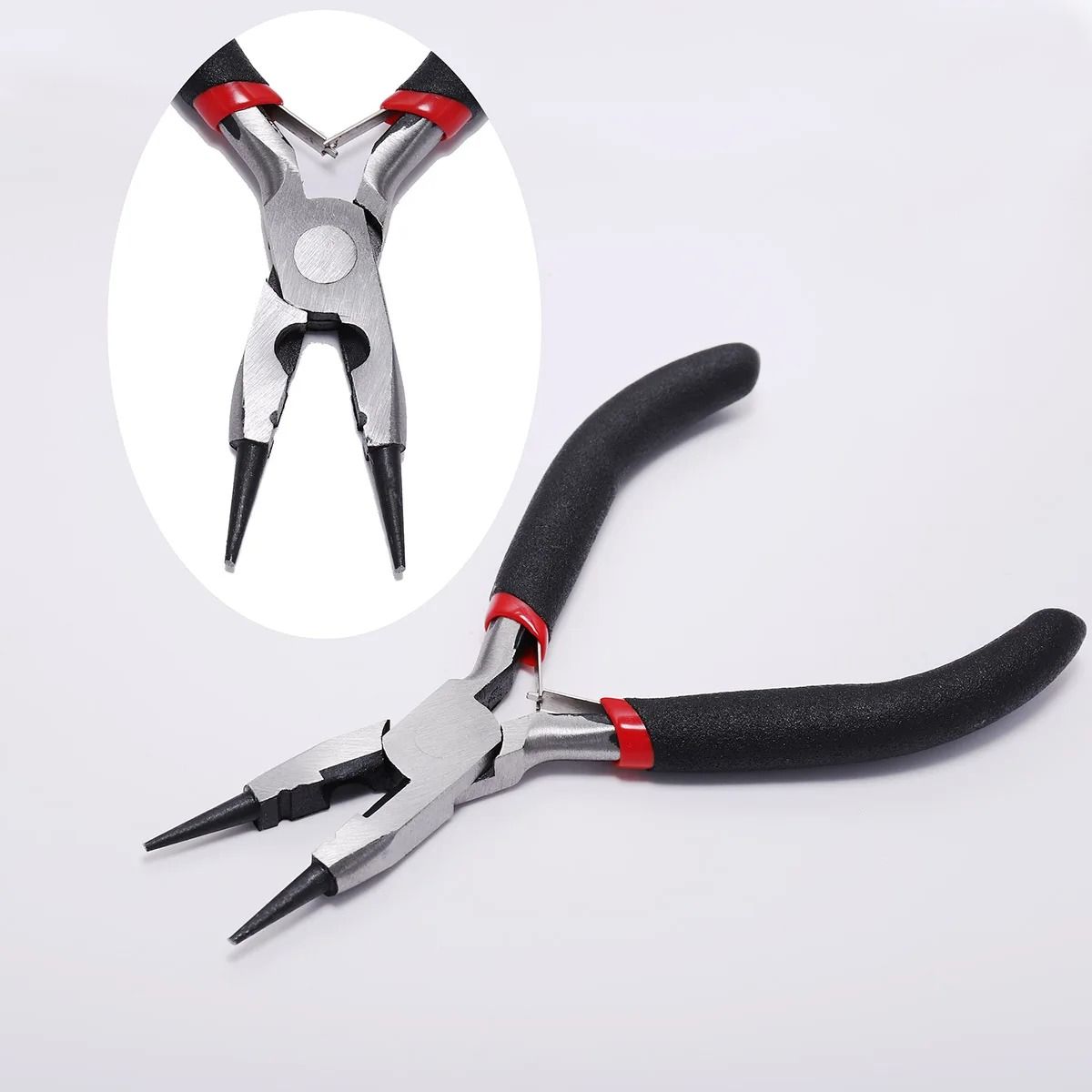 Carbon Hardened Steel Round Nose End Cutting Jewelry Making Pliers Tool