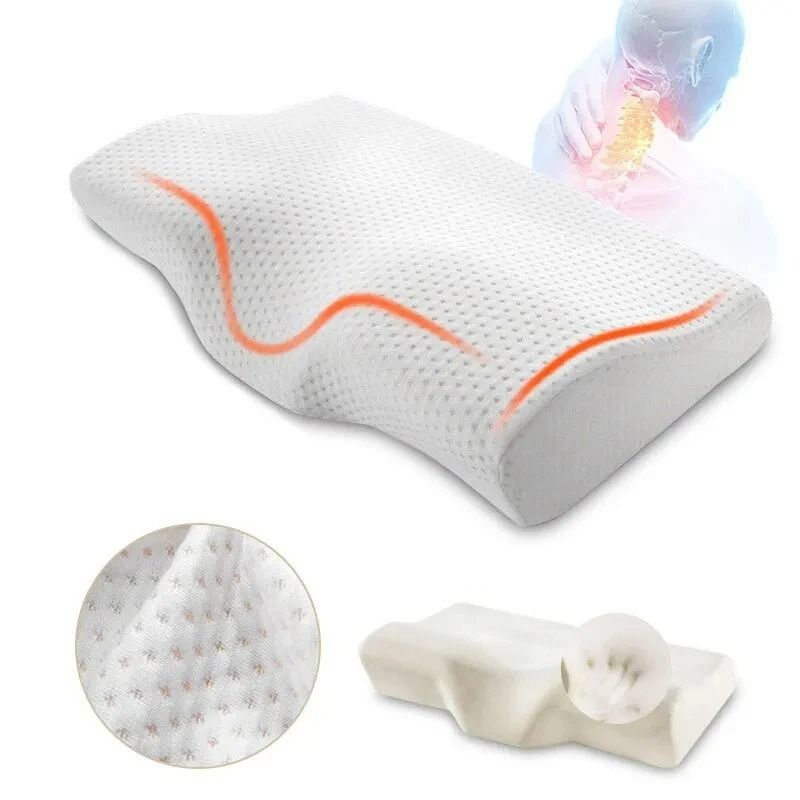 Orthopedic Butterfly Memory Foam Pillow for Neck and Cervical Support