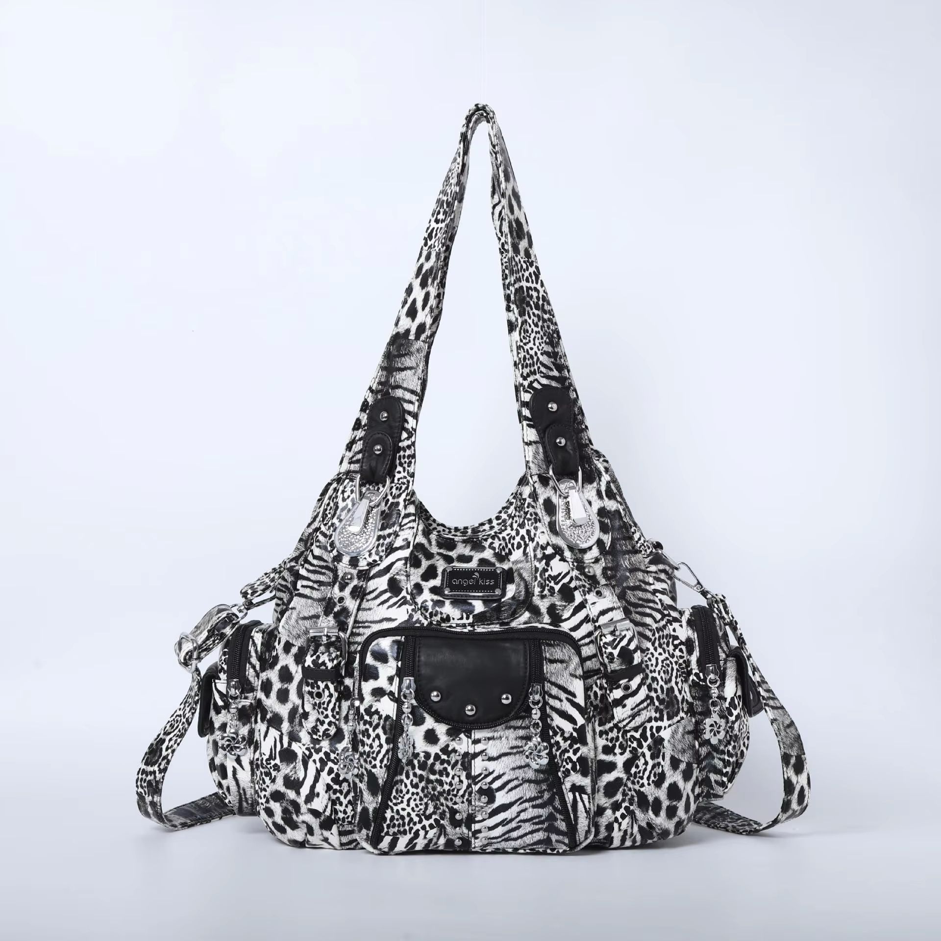 Angelkiss PU Leather Women's Handbag Shoulder Bag Large Fashion Satchel