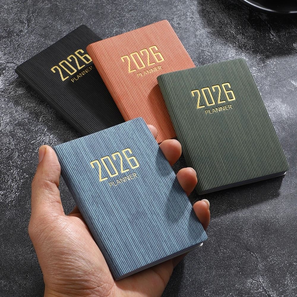 2026 A7 English Pocket Planner – Mini Portable Daily Schedule Book & 128-Page Thin Weekly Calendar
