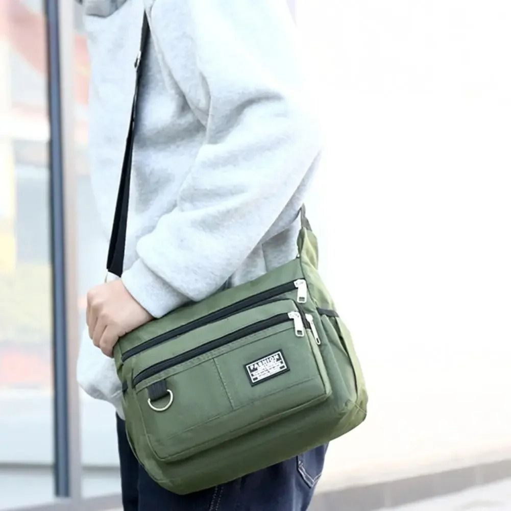 Professional Men's Large Capacity Multi-Layer Crossbody Bag