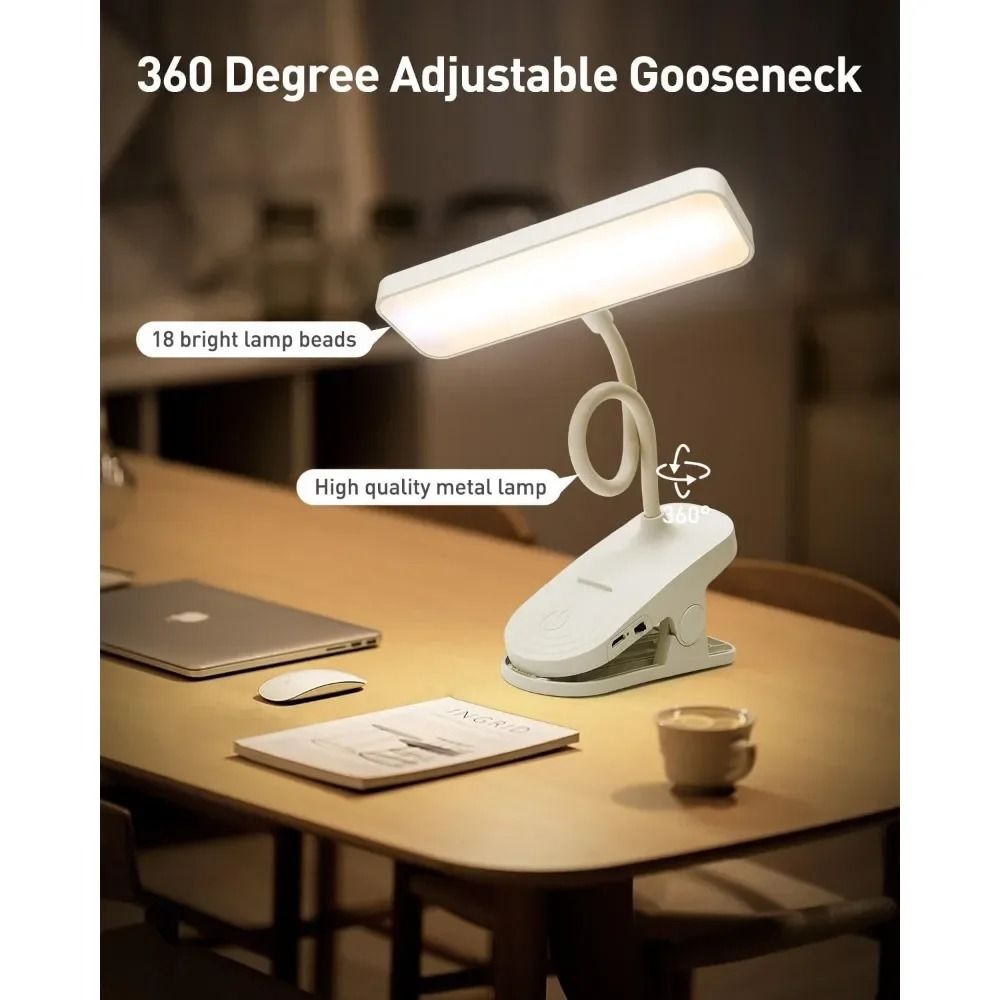 Ultra-Flexible LED Eye-Protection Clip Book Light