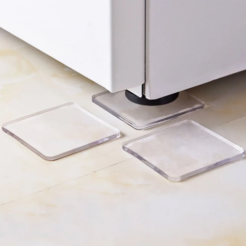 Transparent Anti-Vibration Shock Absorbing Pads for Washing Machines