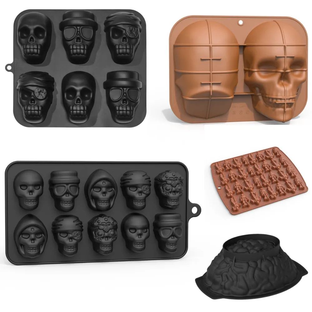 3D Skull Silicone Cake Mold