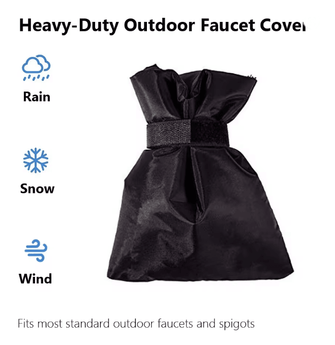 Outdoor Faucet Cover Winter Freeze Protection Garden Tap Insulator