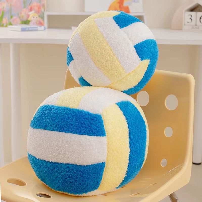 Simulation Volleyball Plush Toy Pillow Soft Sports Ball Plush for Kids
