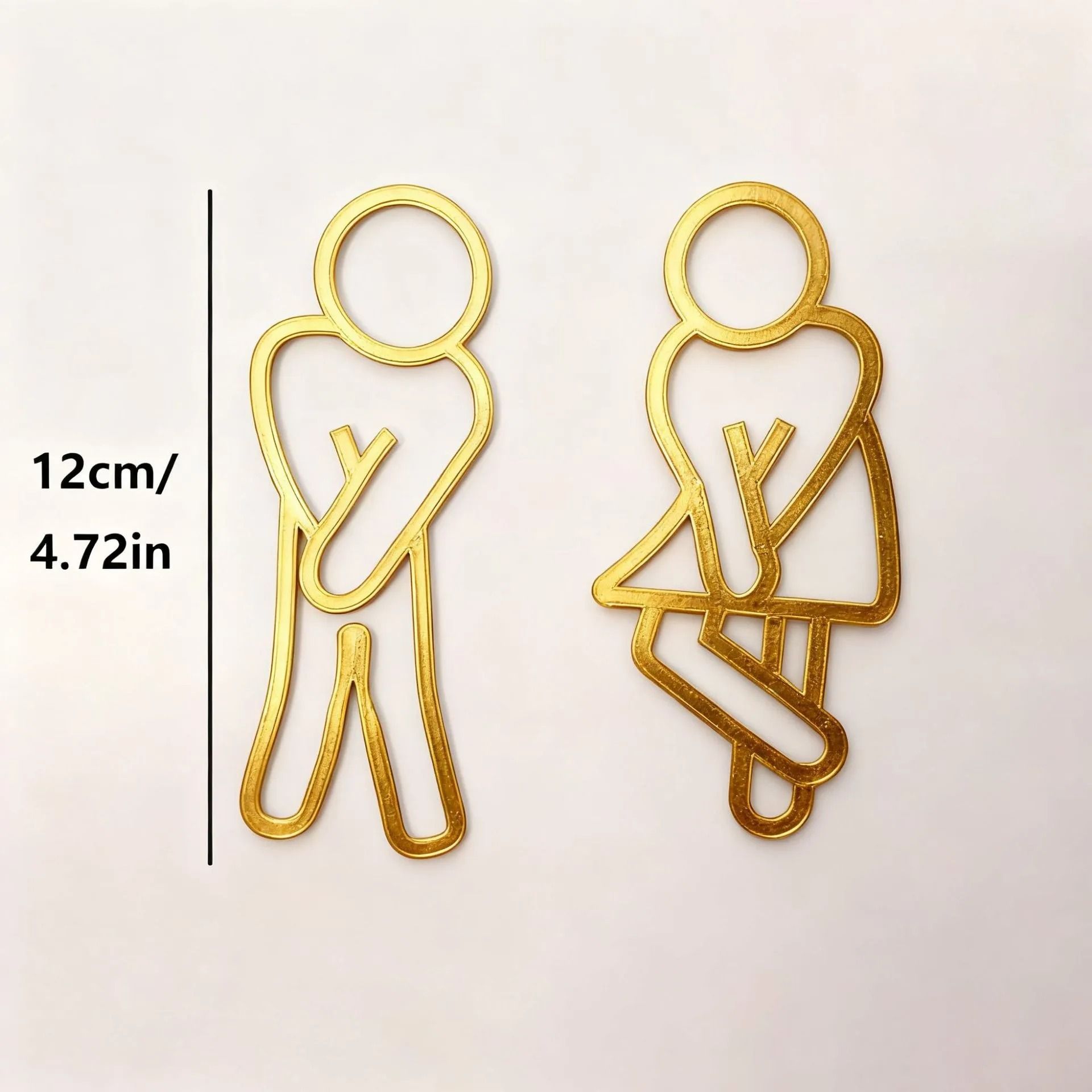 Creative Bathroom Sign Set
