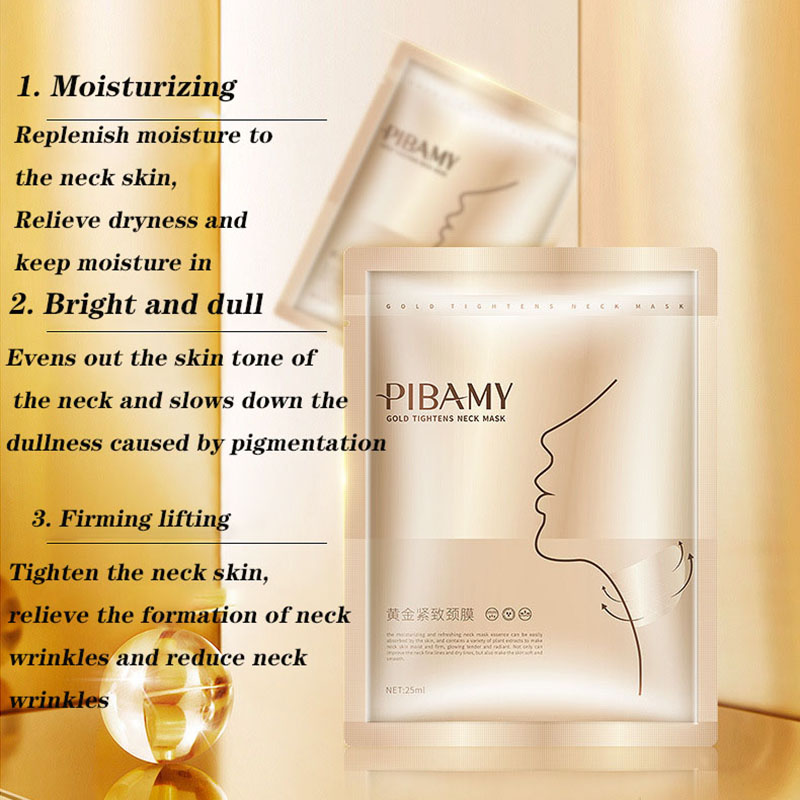 Gold Firming Neck Mask  Moisturizing & Nourishing Skin Care for a Youthful Glow Piece Set