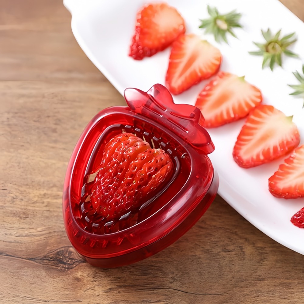 Strawberry Slicer Cutter – Stainless Steel Sharp Blade Tool for Decorating Desserts, Cakes, and Homemade Bread