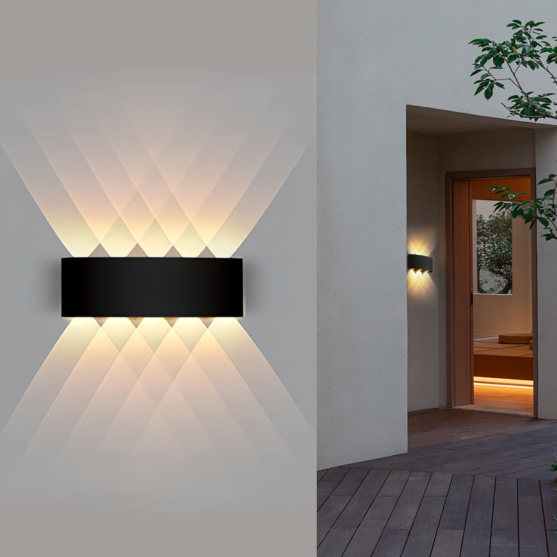 Indoor Wall Lamp for Living Room Bedroom Hallway, Waterproof Outdoor Garden Light