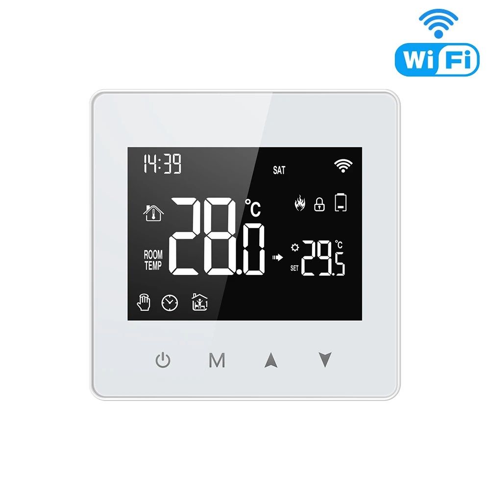 AVATTO Tuya WiFi Smart Thermostat, Battery-Powered Temperature Controller for Water/Gas Boilers