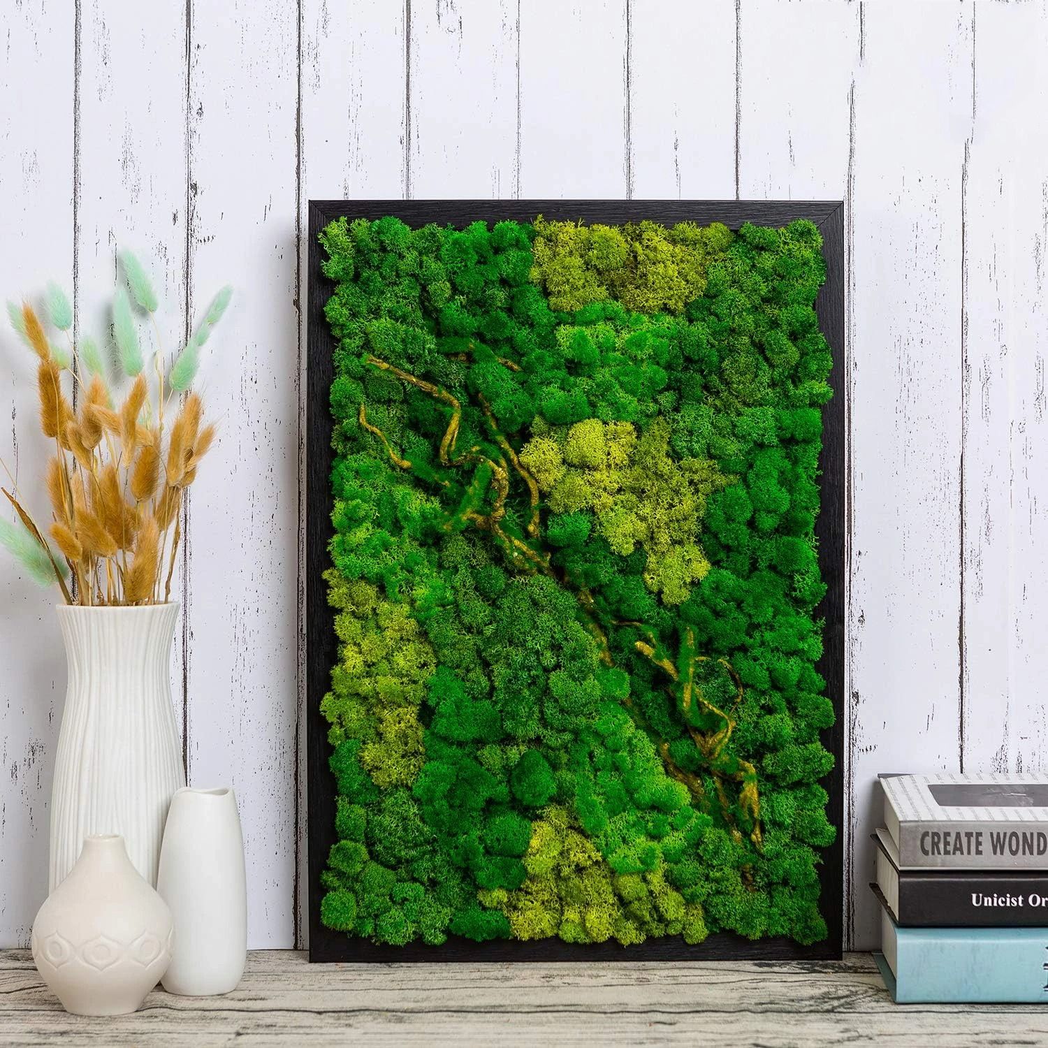 Premium Eternal Life Preserved Artificial Moss Grass