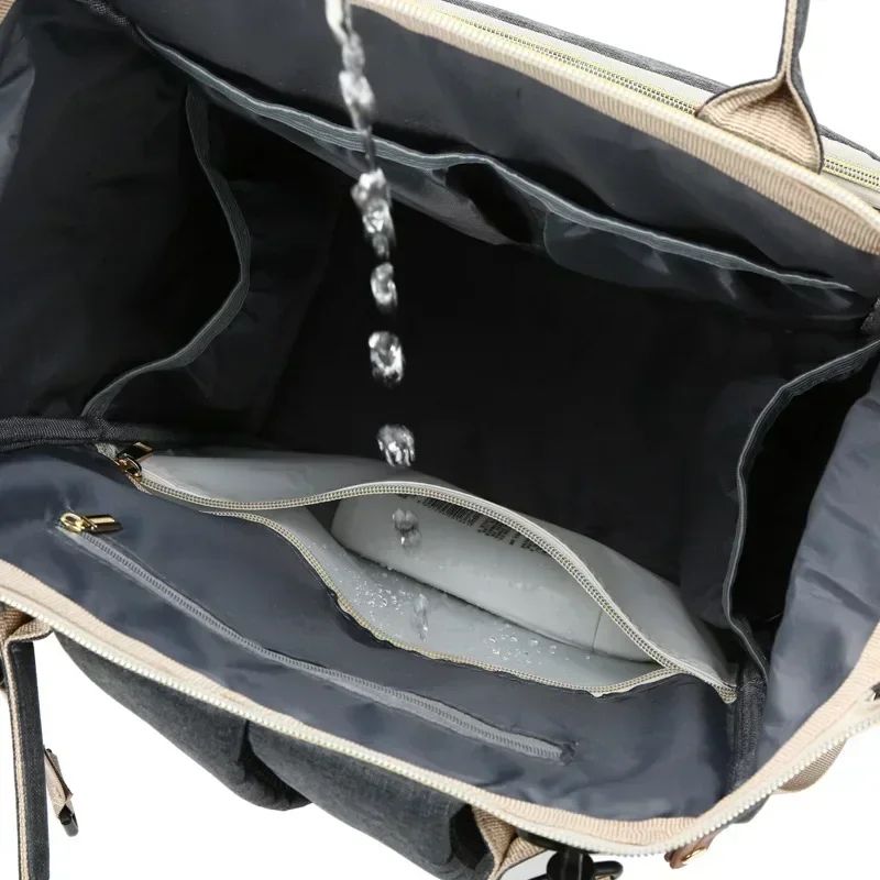 USB Mummy Diaper Bag Backpack – Large Capacity Waterproof Baby Care Maternity Nappy Bag with Wet Pockets