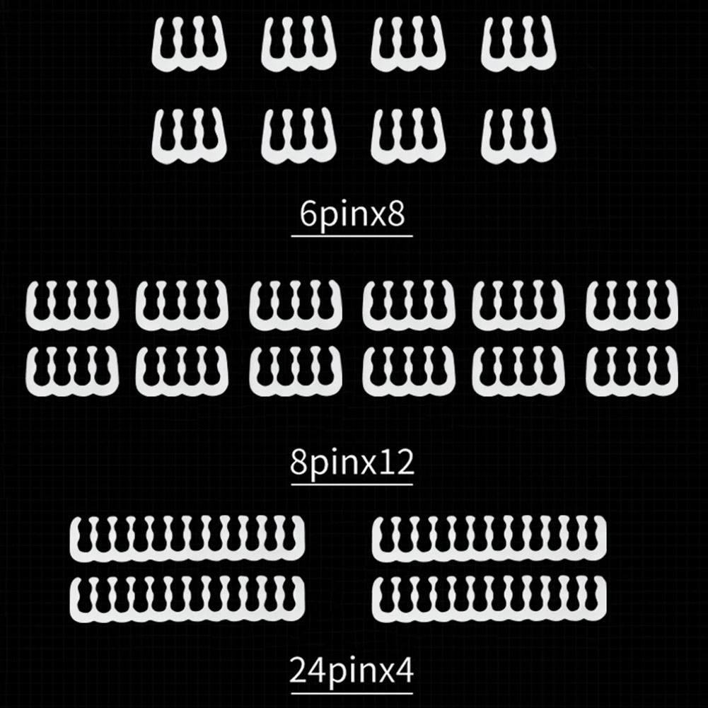 24-Piece PC Cable Comb Set – Premium Wire Management Clamps – Motherboard & GPU Power Cable Organizer