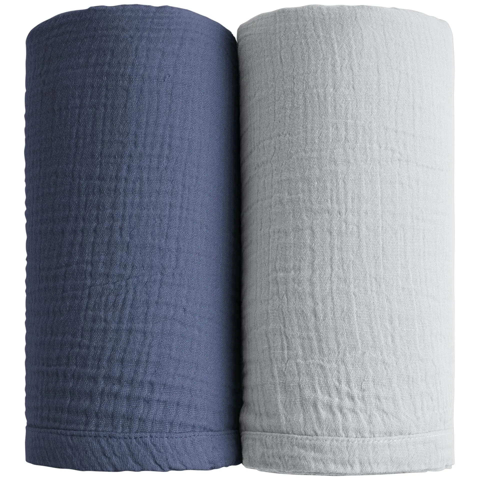 Baby Wrap, Cotton Muslin Swaddle Blankets, Soft Bedding Receiving Blanket
