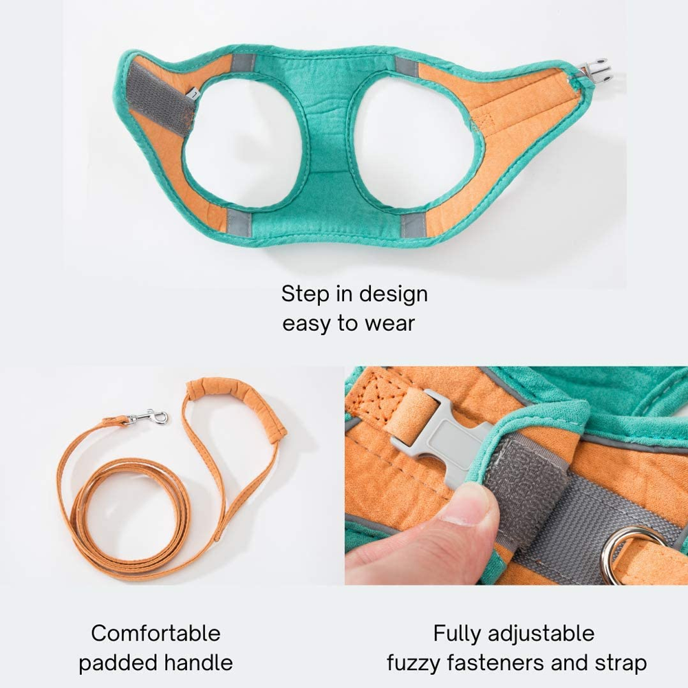 Glow-in-the-Dark Luminous Adjustable Cat Vest Harness & Leash Set: Keep Your Furry Friend Around