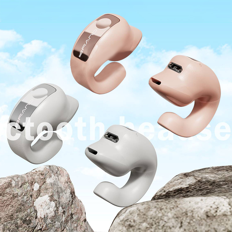 Ultra Light Bone Conduction Headset,Bluetooth 5.3 Wireless Earphones,24H Playtime, Dual Pairing, Comfortable for Long