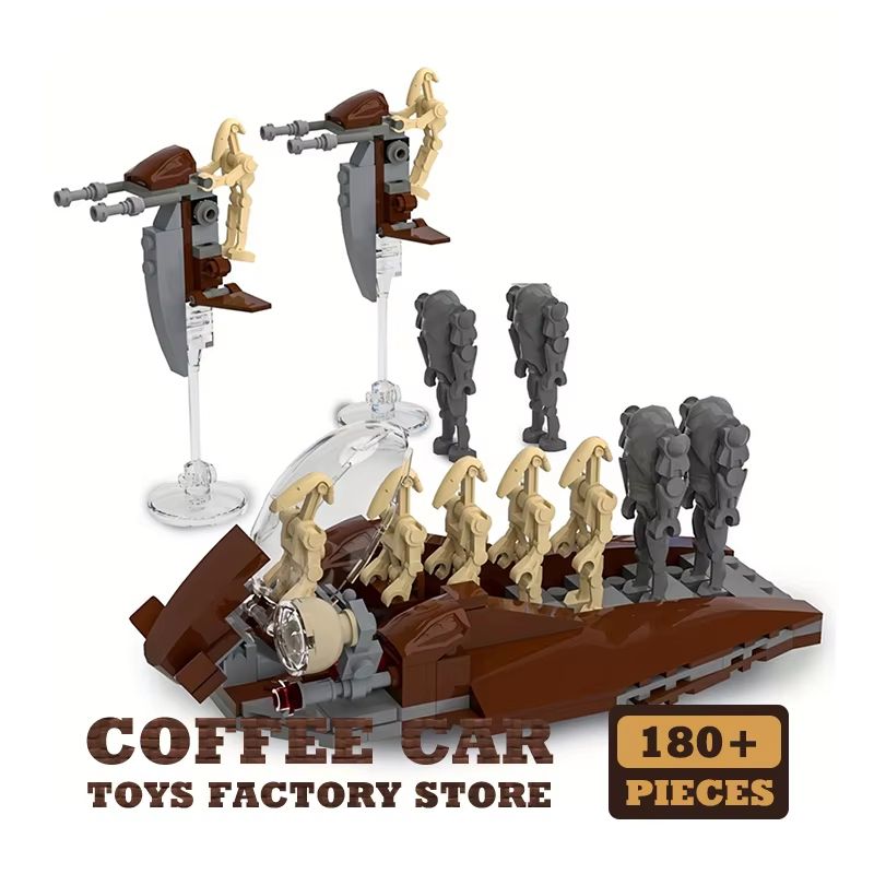Star Plan Attack Craft Building Bricks Set 3D Robot and Spacecraft Model