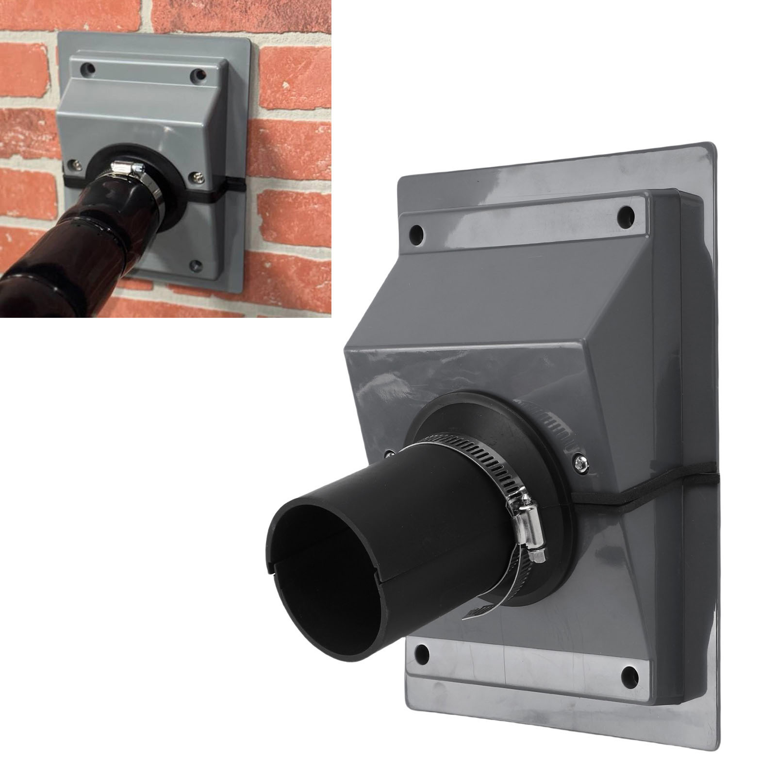 Wall Penetration AC Line Cover Kit with Gasket for Split Systems