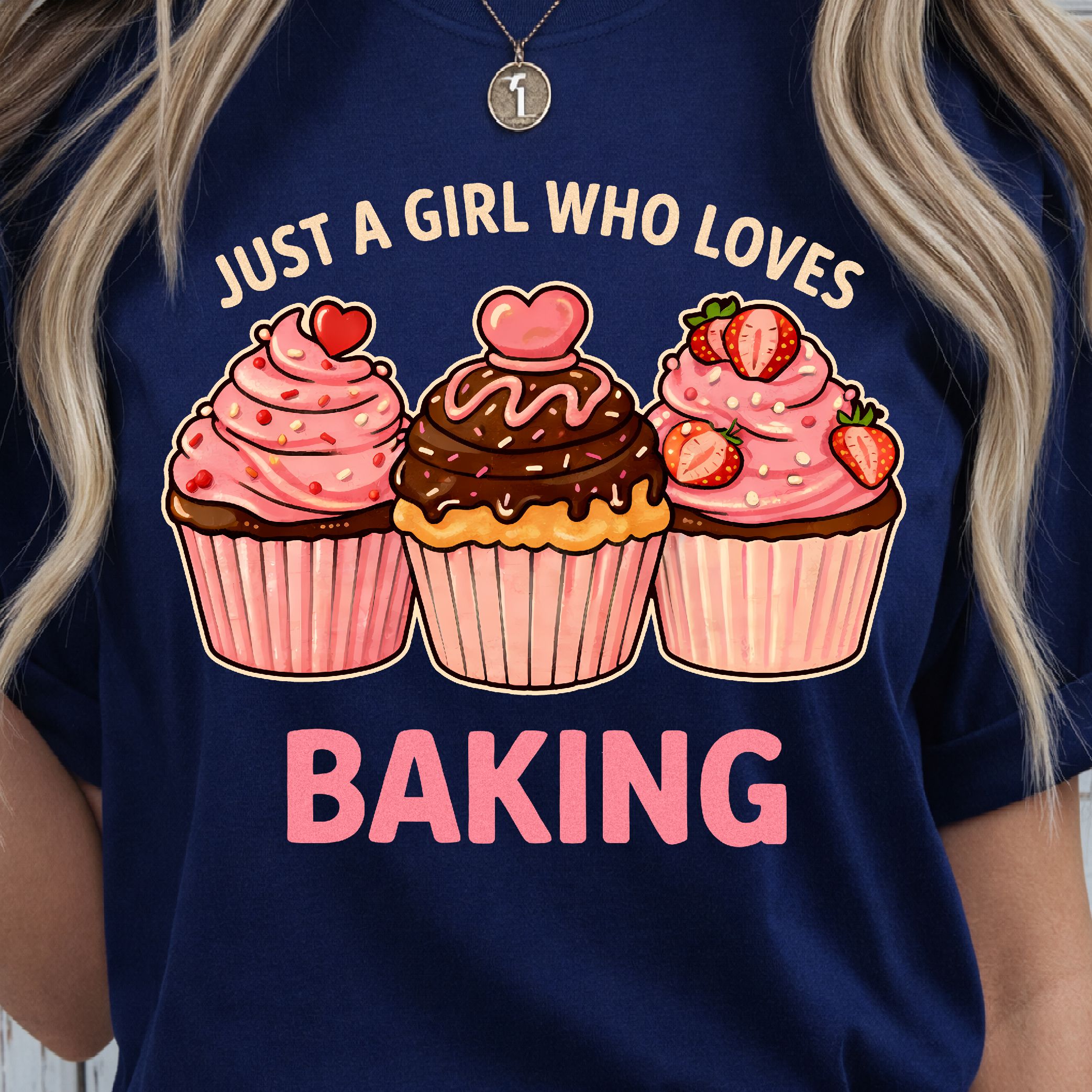 Just a Girl Who Loves Baking Shirt, Baking Lover T-Shirt, Cute Baker Tee
