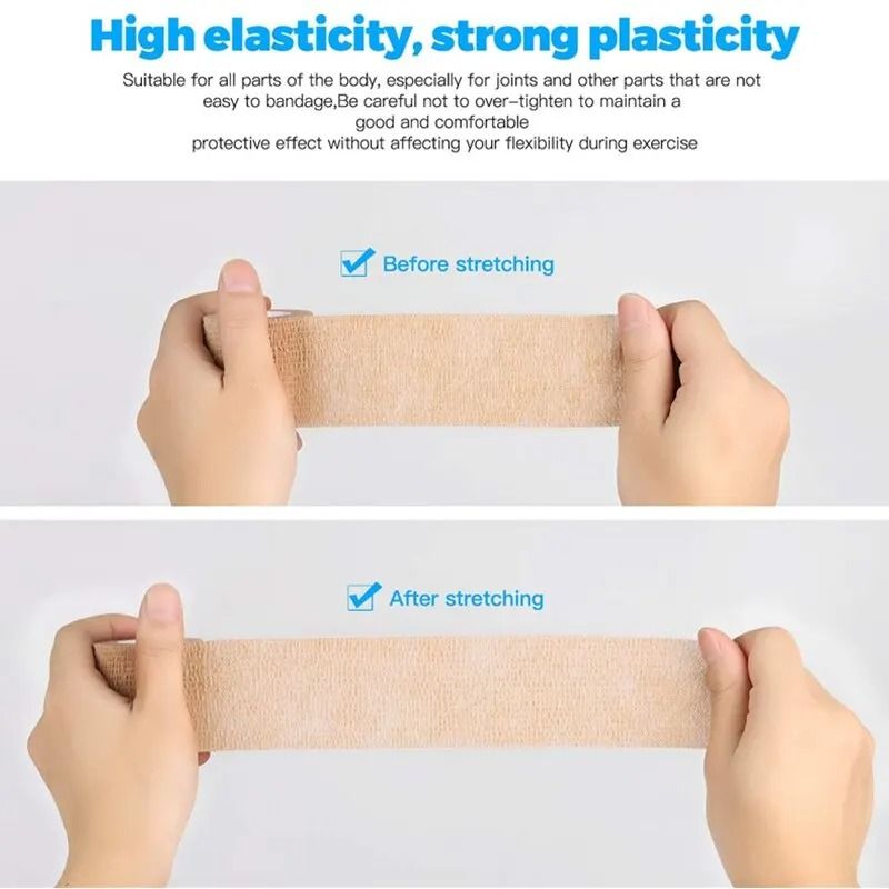 Self Adhesive Elastic Bandage Tattoo Grip Tape 3 Pack Cohesive Wrap