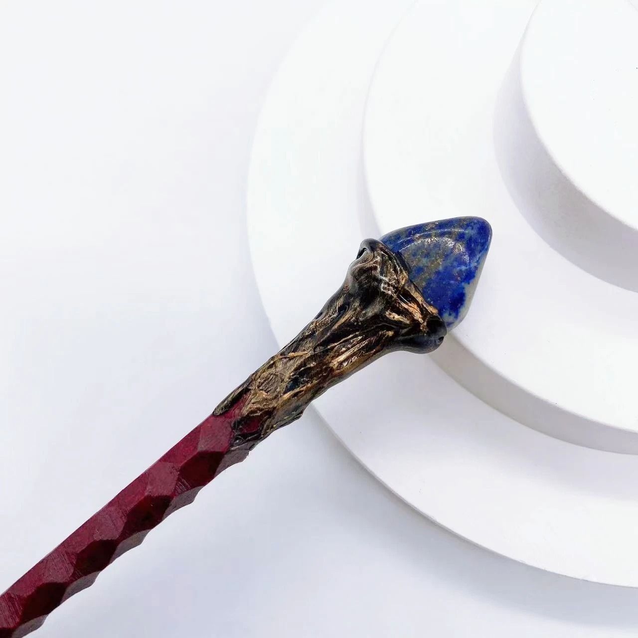 Architectural Healing Crystal Scepter Wand