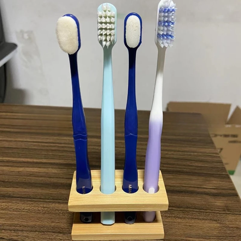 Durable Bamboo Electric Toothbrush Holder Stand, Multi Slots Organizer for Toothpaste & Brushes, Perfect for Hotel