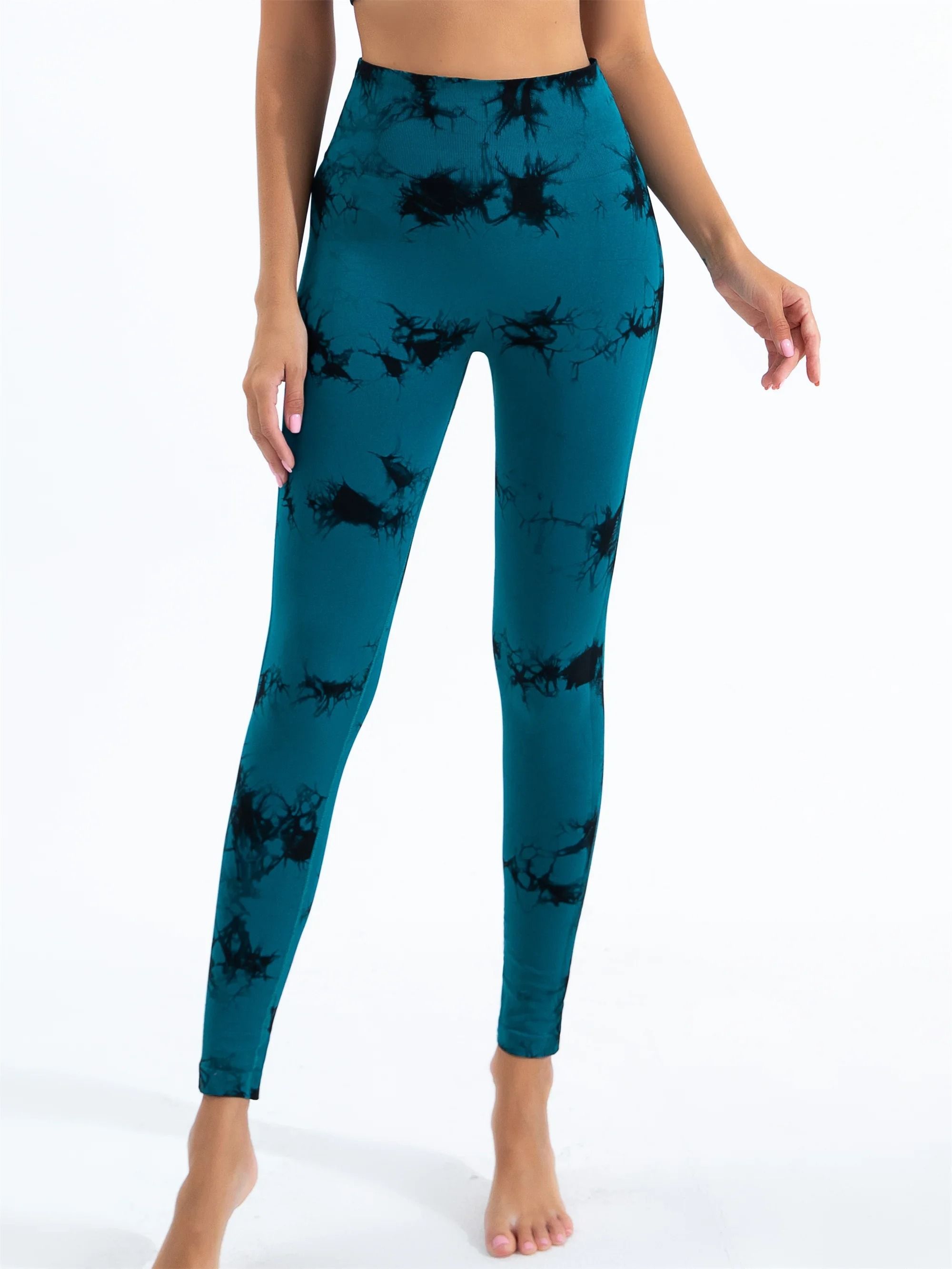 Women's Seamless Tie-Dye Yoga Leggings