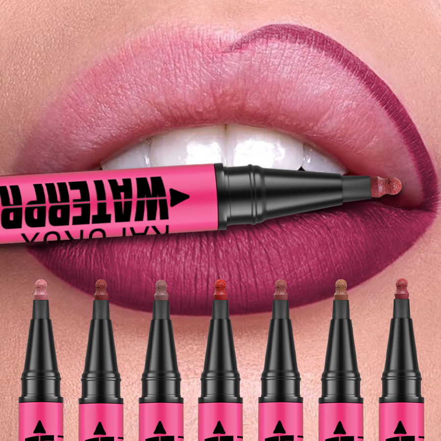 Liquid Matte Lipliner Pencil, Waterproof Plumping Stain Lipstick, Natural Lip Liner Outline, Lips Contour Makeup