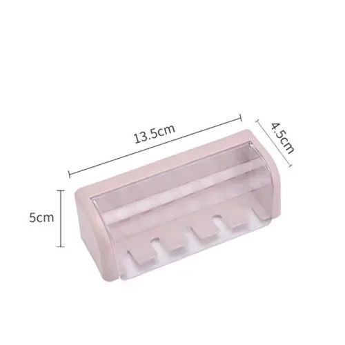 Punch-Free Toothbrush Holder with Cover