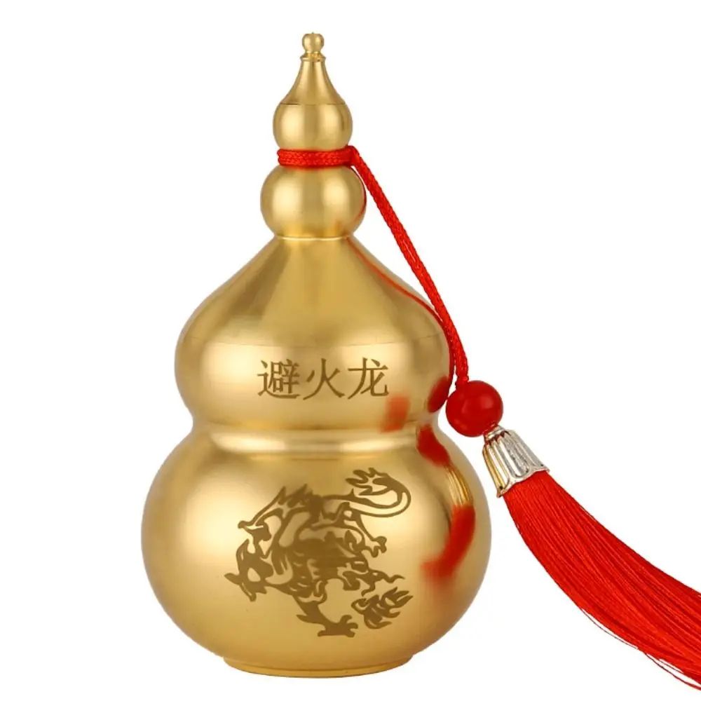 Brass Feng Shui Wu Lou Gourd Statue