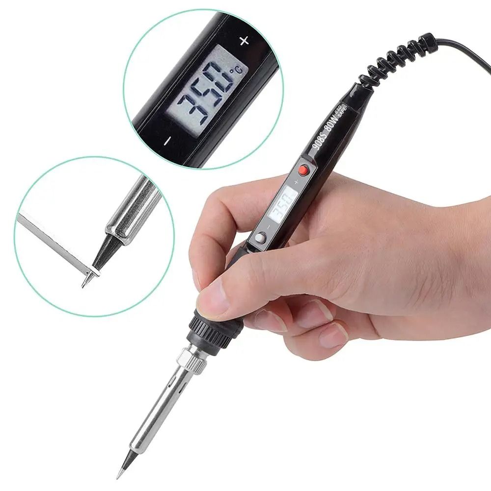 Digital Adjustable Temperature Soldering Iron with LCD Display