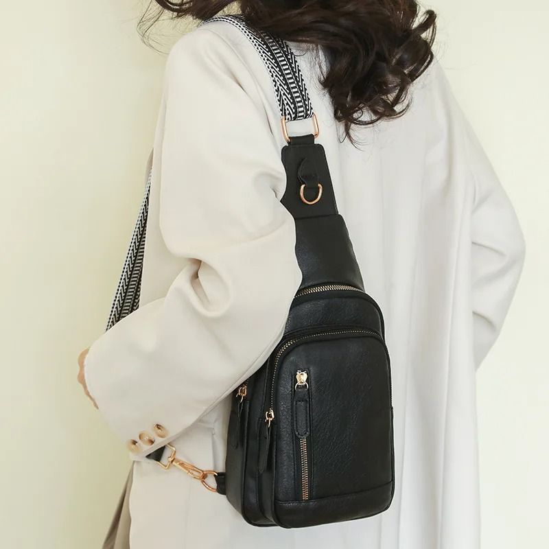 PU Womens Chest Bag Single Shoulder Crossbody
