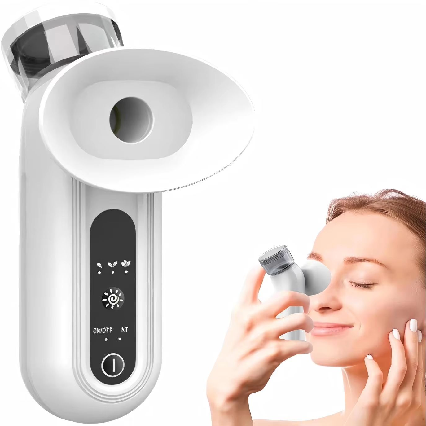 Portable Heated Nano Mist Eye Sprayer for Eye and Face Moisturizing