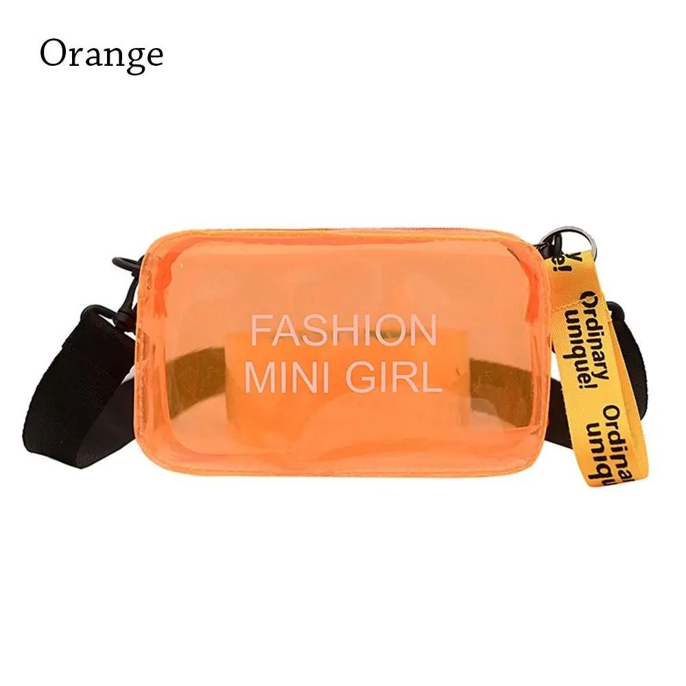CandyClear Transparent PVC Crossbody Jelly Bag Mini Shoulder Tote