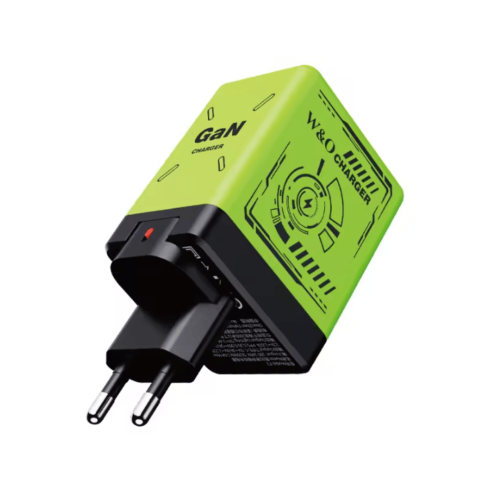 VoltMini GaN Fast Charging Adapter with Retractable Cable & Multi-Protection
